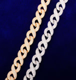 Infinity Link Iced Out Moissanite Diamond Hip Hop Chain