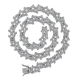 Moissanite Iced Out Thorns Link Hip Hop Chain