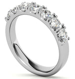 Round Brilliant Cut Moissanite Seven Stone Eternity Band