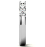 Round Brilliant Cut Moissanite Seven Stone Eternity Band