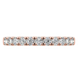 Moissanite Colorless Round Cut Half Eternity Band