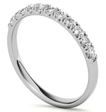 Moissanite Colorless Round Cut Half Eternity Band