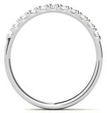 Moissanite Colorless Round Cut Half Eternity Band