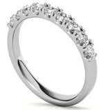 Round Cut Moissanite Half Eternity Band