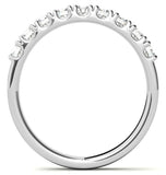 Round Cut Moissanite Half Eternity Band