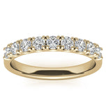 Round Cut Moissanite Half Eternity Band