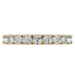 Round Cut Moissanite Half Eternity Band