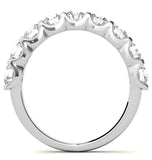 Moissanite Round Cut Half Eternity Band For Women