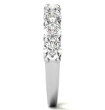 Moissanite Round Cut Half Eternity Band For Women