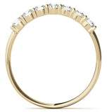 Moissanite Round Cut Seven Stone Eternity Ring