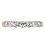 Moissanite Round Cut Seven Stone Eternity Ring