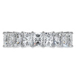 Moissanite Radiant Cut Half Eternity Band