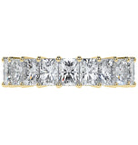 Moissanite Radiant Cut Half Eternity Band