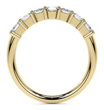 Radiant Cut Moissanite Seven Stone Eternity Ring