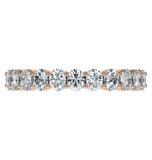 Oval Cut Moissanite Half Eternity Ring Gift For Women