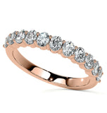 Oval Cut Moissanite Half Eternity Ring Gift For Women