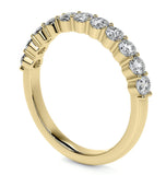 Oval Cut Moissanite Half Eternity Ring Gift For Women