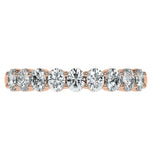 Oval Cut Moissanite Half Eternity Band For Her