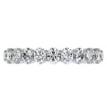 Oval Cut Moissanite Half Eternity Band For Her