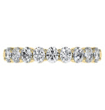 Oval Cut Moissanite Half Eternity Band For Her