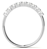 Moissanite Half Eternity Ring Round Cut Wedding Band