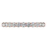 Round Cut Moissanite Half Eternity Ring Gift For Her