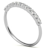 Round Cut Moissanite Half Eternity Ring Gift For Her