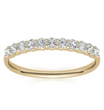 Round Cut Moissanite Half Eternity Ring Gift For Her