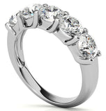 Round Brilliant Cut Moissanite Five Stone Wedding Band