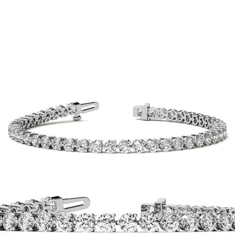 Moissanite Diamond Round Cut Tennis Bracelets