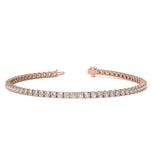 Round Cut Moissanite Tennis Bracelet