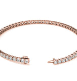 Round Cut Moissanite Tennis Bracelet