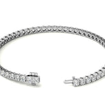 Round Cut Moissanite Two Prong Tennis Bracelet