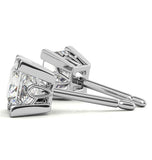 Princess Cut Moissanite Solitaire Stud Earrings Gift