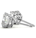 Heart Cut Solitaire Moissanite Stud Earring