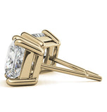 Princess Cut Moissanite Stud Earrings