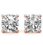 Cushion Cut Moissanite Stud Earrings