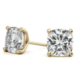 Cushion Cut Moissanite Stud Earrings