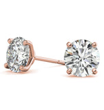 Moissanite Round Cut Stud Earring For Women