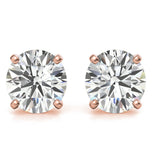 Moissanite Round Cut Stud Earring For Women