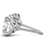 Moissanite Round Cut Stud Earring For Women