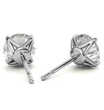 Moissanite Round Cut Stud Earring For Women