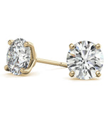 Moissanite Round Cut Stud Earring For Women