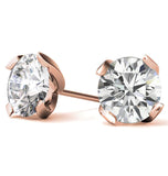 Round Cut Moissanite Unique Earring