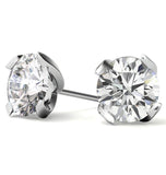 Round Cut Moissanite Unique Earring