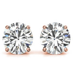 Unique Prong Round Cut VVS1 Moissanite Earring