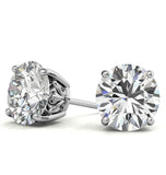 Moissanite Round Cut Solitaire Earring Gift For Women's Day