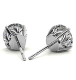 Unique Prong Round Cut VVS1 Moissanite Earring