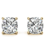 Moissanite Diamond Cushion Cut Stud Earrings