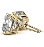 Asscher Cut Moissanite Diamond Stud Earring